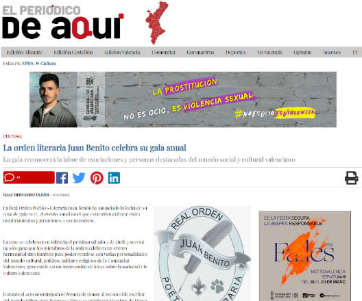 El periodista Isaac Hernández Oliver comenta nuestra Cena de Gala anual